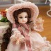 16‑inch Bisque Vintage Imperial Court Doll Grain Ball‑Jointed Doll (BJD) Dress‑Up Toy, Hand-Painted Doll for Girls